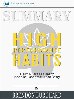 cover image of Summary of High Performance Habits